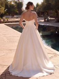 Strapless trouwjurk